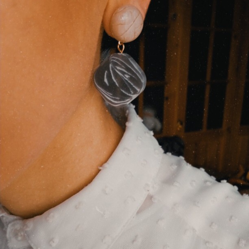 Perfect Ash Gray Earrings